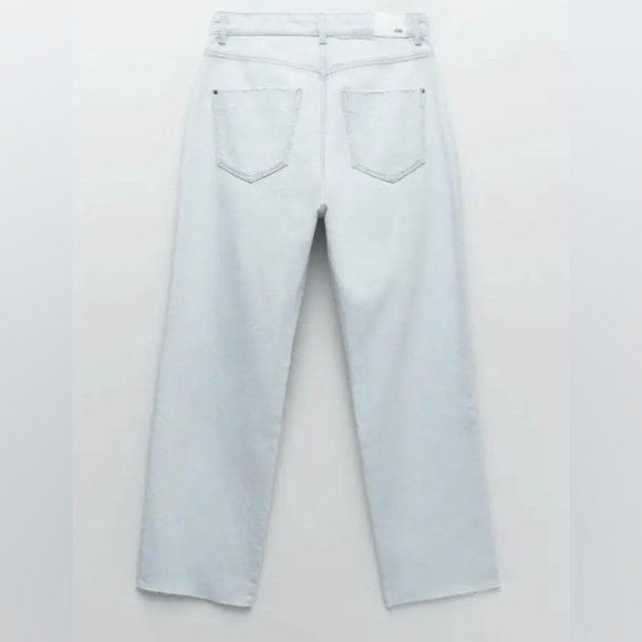 Zara ripped high waist straight leg jeans - Picture 9 of 10